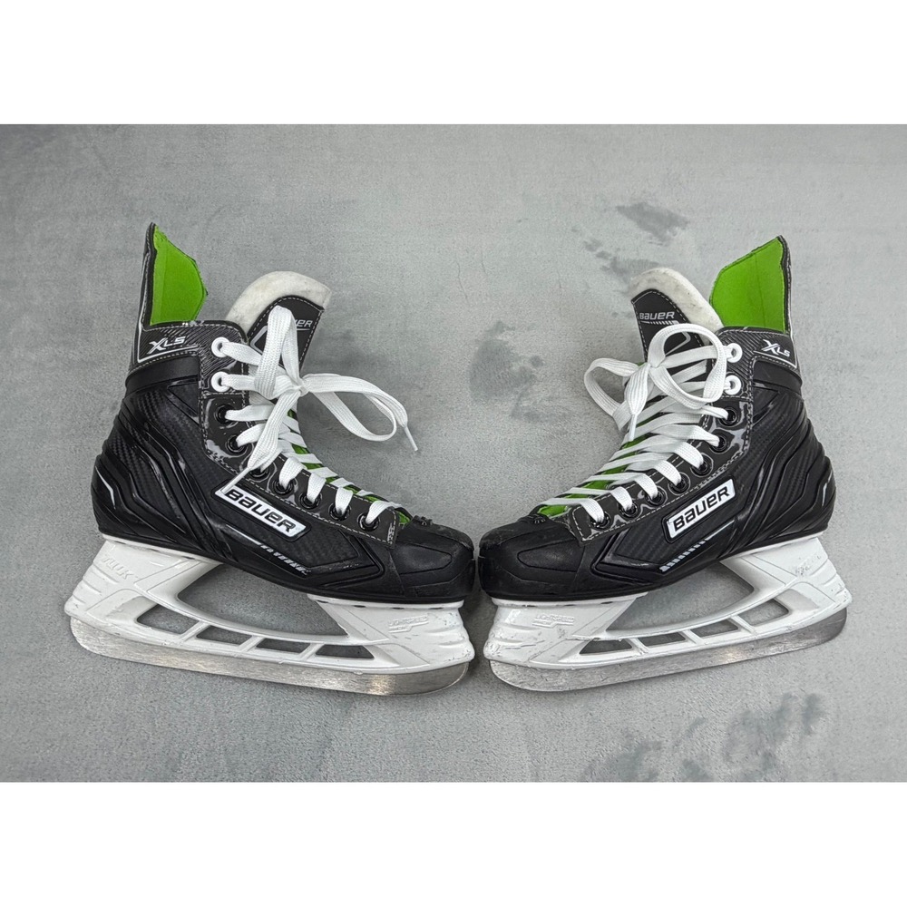 Bauer Kids X-LS Ice Hockey Skates Black Stainless Steel 4 Beginner Recreational